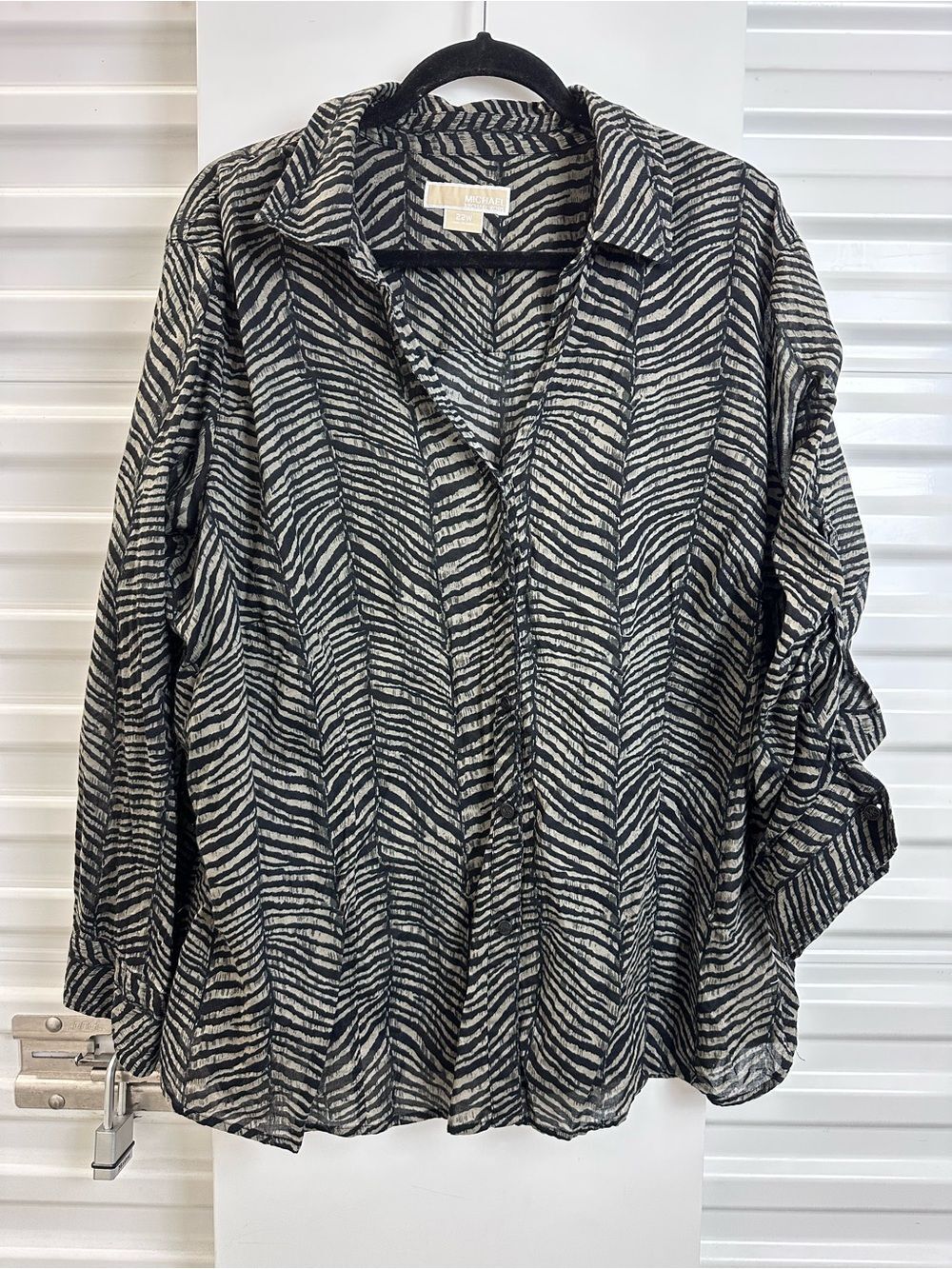 Michael Kors Zebra Print Blouse